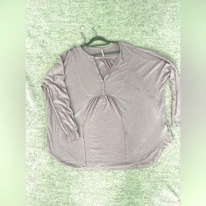 Free People lavender long sleeve top size XL